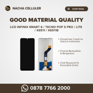 lcd infinix smart 6 tecno pop 5 pro lite x6511 x6511b