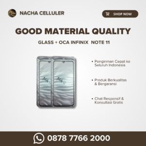 glass + oca infinix note 11
