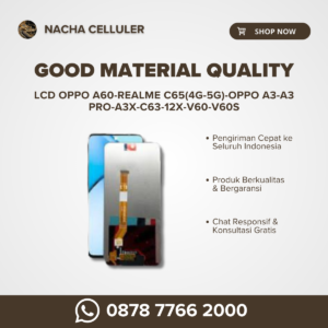 lcd oppo a60 realme c65(4g 5g) oppo a3 a3 pro a3x c63 12x v60 v60s